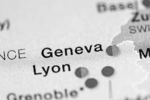 Mappa Ginevra Svizzera — Foto Stock