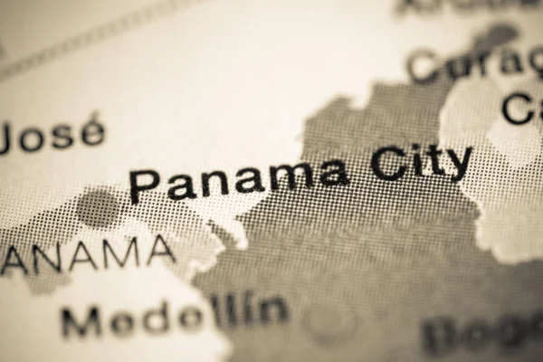 Panama City Panama Kartenillustration Karte — Stockfoto