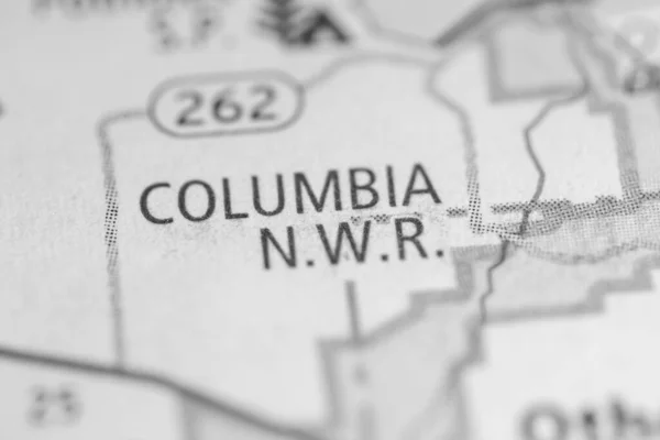 Columbia Nwr Washington Mappa Degli Stati Uniti — Foto Stock