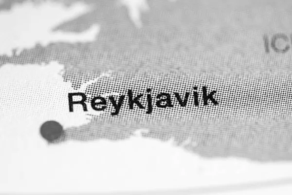 Reykjavik Islândia Visualização Mapa Metro — Fotografia de Stock