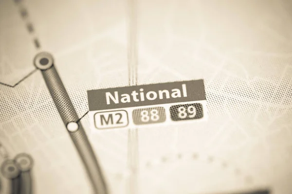 Nationalstationen Marseille Metro Karta — Stockfoto