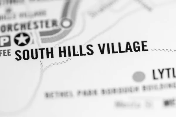 South Hills Village Station. Pittsburgh Metro map.