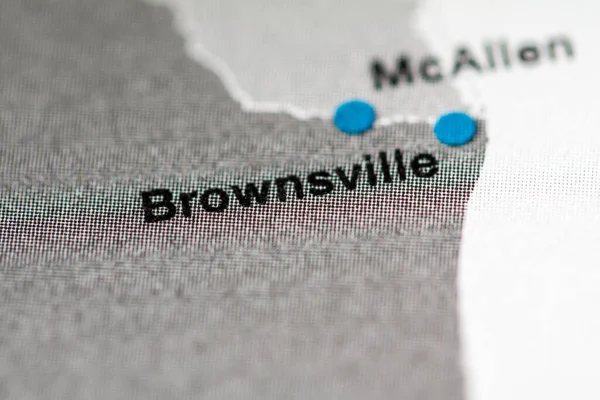 Brownsville, Texas, USA cartography, geography map