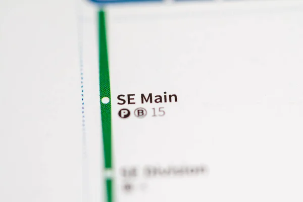SE Main Station. Portland Metro map.