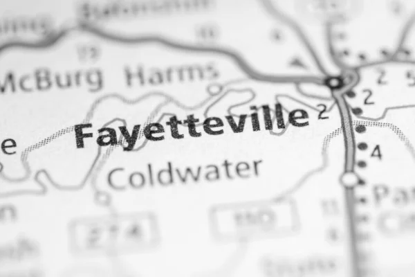 Fayetteville Tennessee Usa Fahrplan Konzept — Stockfoto