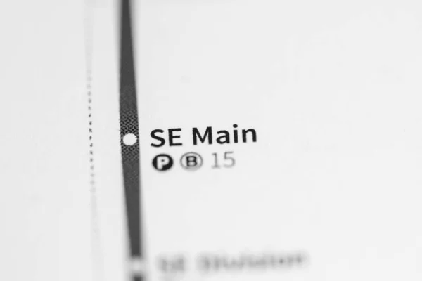 SE Main Station. Portland Metro map.