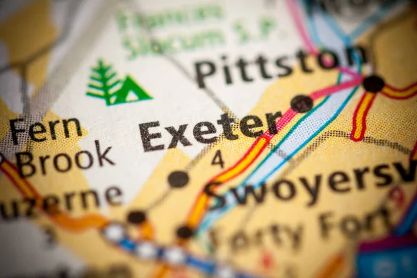 Map State Pennsylvania Usa Road Map Concept — Stock Photo, Image