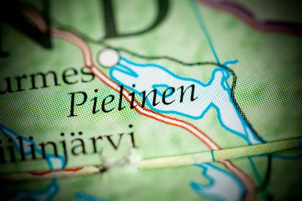 Pielinen. Finland map close up view