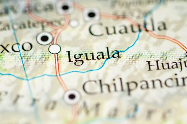 Iguala, Mexico on the geographical map