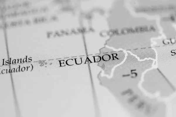 Ecuador Mapa Geográfico — Foto de Stock