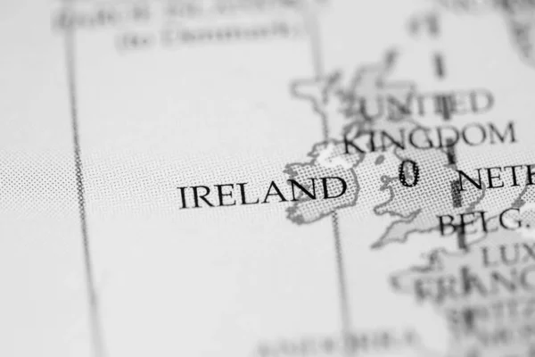Ireland on the geography map
