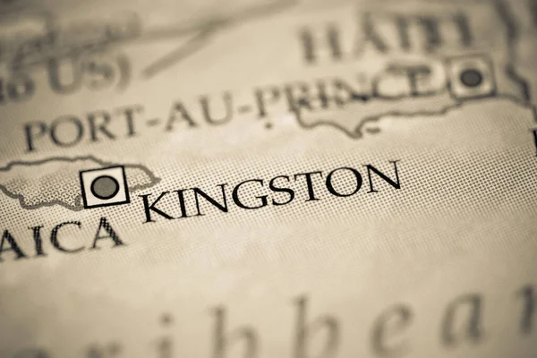 Kingston, Jamaica on the geographical map