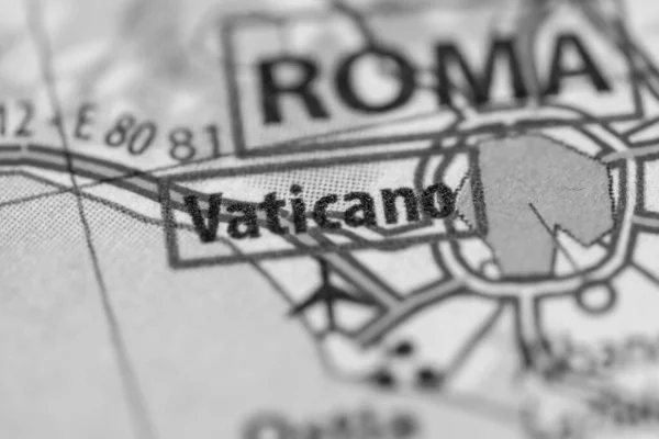 Vaticano. Italy on a geography map