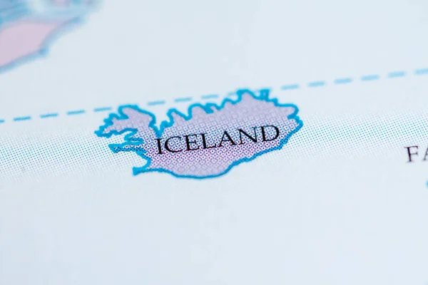 아이슬란드 지도의 — 스톡 사진