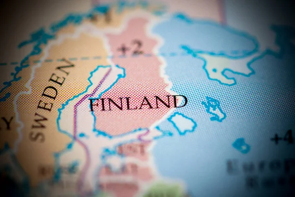 Finland Map Close View — Stock Photo, Image