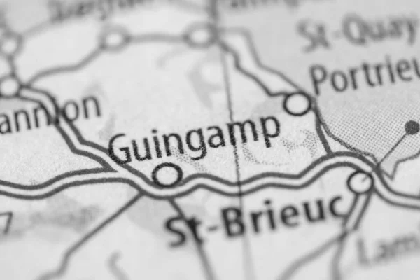 Гингам Карта Франции Крупным Планом — стоковое фото