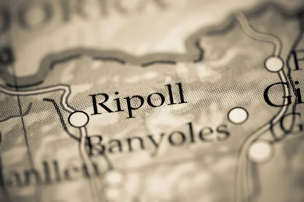 Ripoll. Spain map close up view