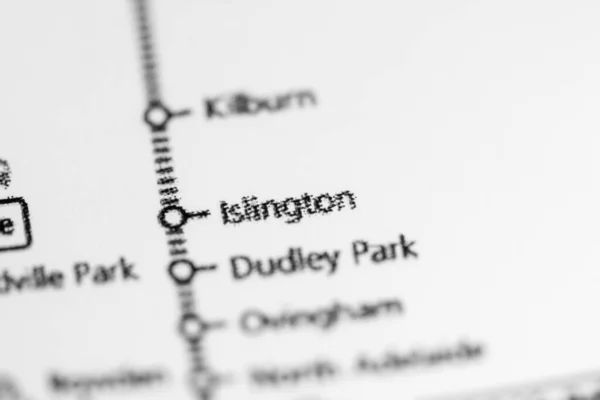 Estação Islington Mapa Metro Adelaide — Fotografia de Stock