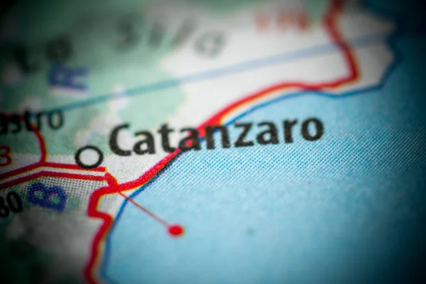 Catanzaro. Italy map close up view