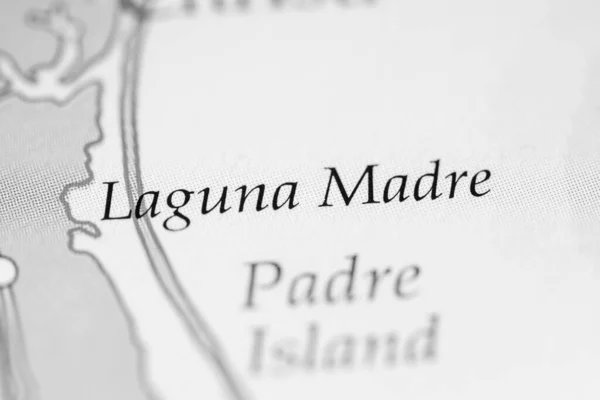ラグナ マドレ アメリカ地図上で — ストック写真