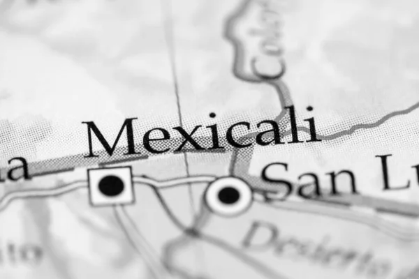 Mexicali, Mexico. map, travel