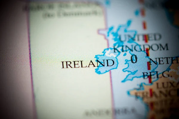 地理地図上のアイルランド国 — ストック写真