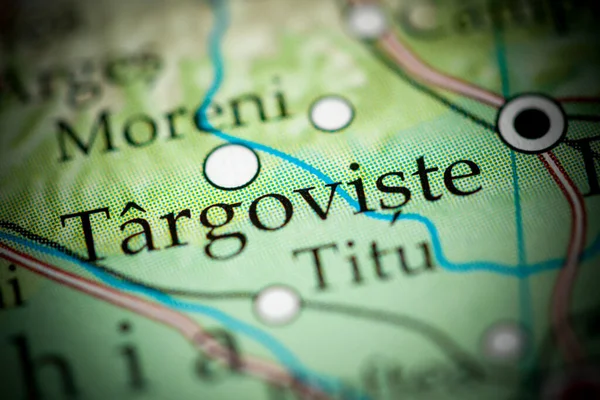 Targoviste Ρουμανία Στο Χάρτη Γεωγραφίας — Φωτογραφία Αρχείου