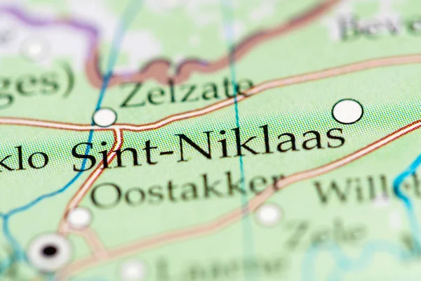 Sint-Niklaas. Belgium on the geography map