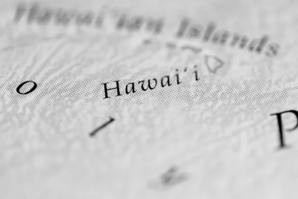 Hawaii map view close up