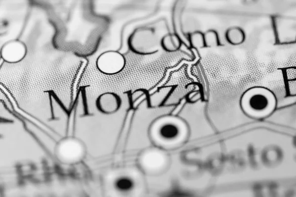 Monza. Italy map close up view