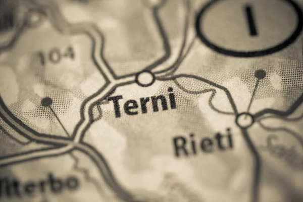 Terni. Italy map close up view