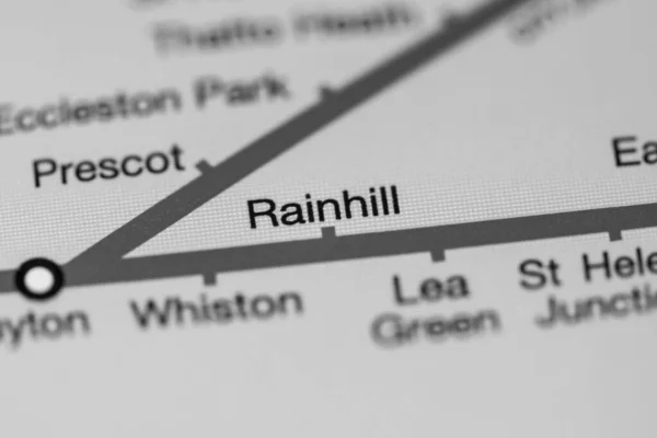 Rainhill Station Carte Métro Liverpool — Photo