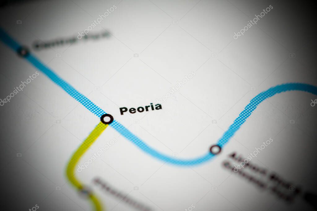 Peoria Station. Denver Metro map.