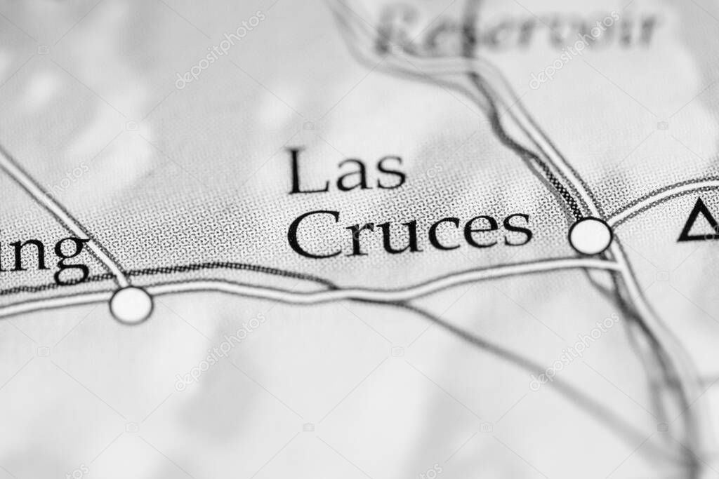 Las Cruces, USA on the geography map
