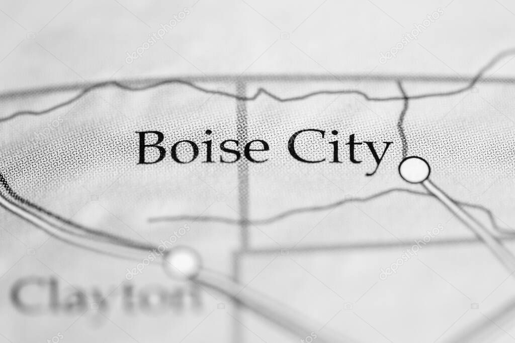 Boise City, USA on the geography map