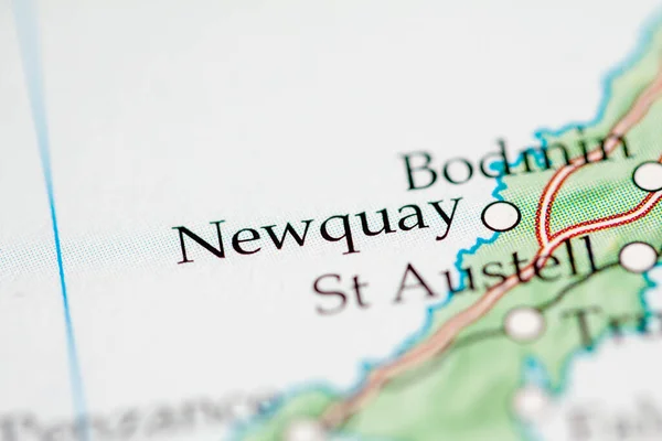 Newquay England Geography Map — 스톡 사진