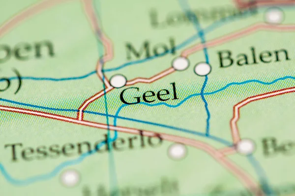 Geel. Belgium on the geography map