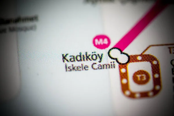 Station Kadikoy Carte Métro Istanbul — Photo