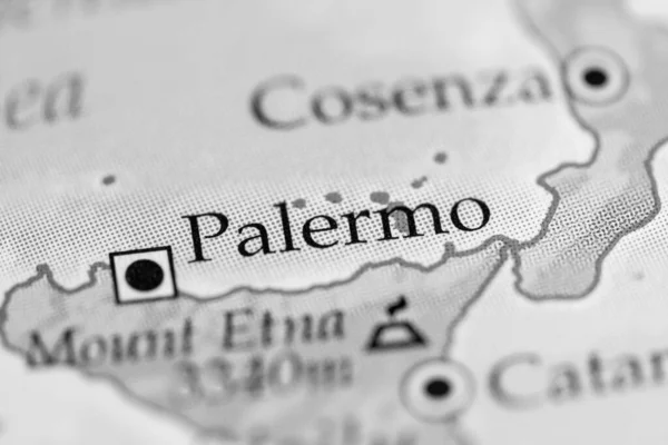 Palermo, Italy map close up view