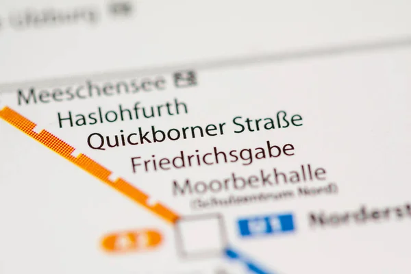 트래셔스 Hamburg Metro Map — 스톡 사진