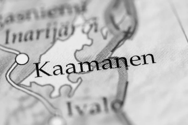Kaamanen. Finland map close up view