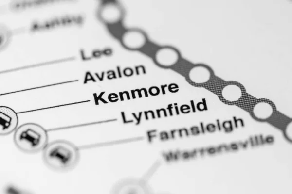 ケンモア駅 クリーブランド地下鉄地図 — ストック写真