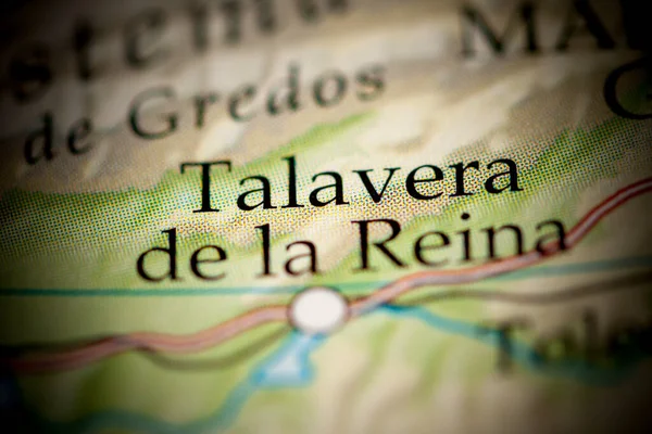 Talavera de la Reina. Spain map close up view