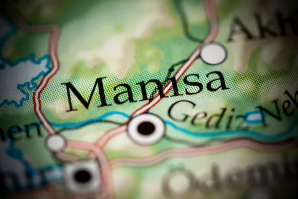 Manisa. Turkey map close up view