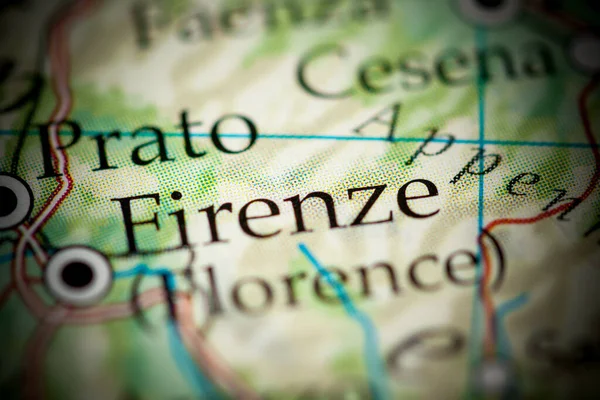 Firenze Italia Mapa Vista Cerca — Foto de Stock