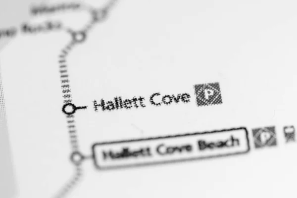 Stanice Hallett Cove Mapa Metra Adelaide — Stock fotografie
