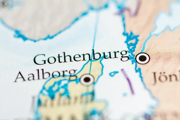 Gotemburgo Suecia Mapa Geográfico — Foto de Stock