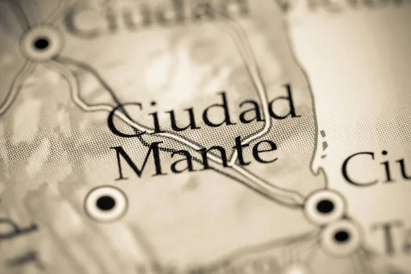 Ciudad Mante México Mapa Geográfico — Foto de Stock