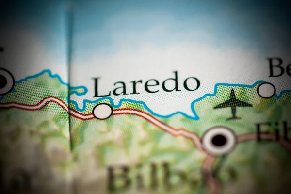 Laredo. Spain map close up view