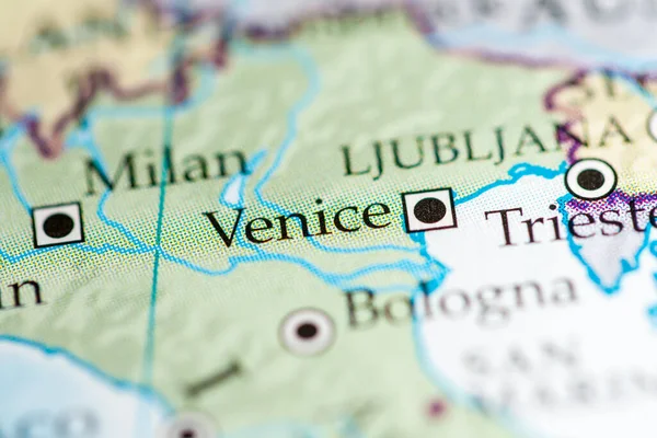 Venice, Italy map close up view